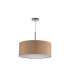 Baymont Polished Chrome E27 Single Pendant With 50cm x 20cm Dual Faux Silk Shade Antique Gold/Ruby-5