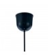 Black Ceiling Pendant 1 Light E27 with 200 x 150mm Metallic Copper Cylinder Shade, c, w Ceiling Bracket - 6