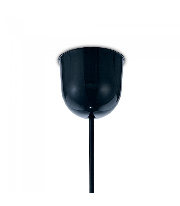 Black Ceiling Pendant 1 Light E27 with 200 x 150mm Metallic Copper Cylinder Shade, c, w Ceiling Bracket - 6