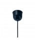 Black Ceiling Pendant 1 Light E27 with 200 x 150mm Metallic Bronze Cylinder Shade, c, w Ceiling Bracket - 6