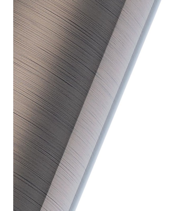 Black Ceiling Pendant 1 Light E27 with 200 x 150mm Metallic Gun Metal Cylinder Shade, c, w Ceiling Bracket - 7