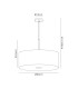 Baymont Polished Chrome E27 Single Pendant With 60cm x 22cm Dual Faux Silk Shade Taupe/Halo Gold-3