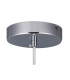 Baymont Polished Chrome E27 Single Pendant With 60cm x 22cm Dual Faux Silk Shade Taupe/Halo Gold-8