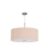 Baymont Polished Chrome E27 Single Pendant With 60cm x 22cm Dual Faux Silk Shade Antique Gold/Ruby-5