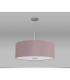 Baymont Polished Chrome E27 Single Pendant With 60cm x 22cm Dual Faux Silk Shade Taupe/Halo Gold-14