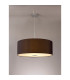 Baymont Polished Chrome E27 Single Pendant With 60cm x 22cm Faux Silk Shade Black/White Laminate-2