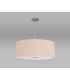 Baymont Polished Chrome E27 Single Pendant With 60cm x 22cm Dual Faux Silk Shade Antique Gold/Ruby-14