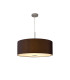 Baymont Polished Chrome E27 Single Pendant With 60cm x 22cm Faux Silk Shade Black/White Laminate-4