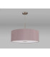 Baymont Satin Nickel E27 Single Pendant With 60cm Dual Faux Silk Shade Taupe/Halo Gold-14