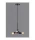 Baymont 25cm Satin Black 3 Light E27 Universal Single Pendant Suitable For A Vast Selection Of Shades-2