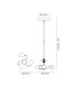 Baymont 25cm Satin Black 3 Light E27 Universal Single Pendant Suitable For A Vast Selection Of Shades-3