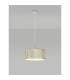 Baymont Polished Chrome 3 Light E27 Single Pendant With 40cm x 18cm Silver Leaf Shade-2
