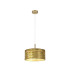 Baymont Antique Brass 3 Light E27 Single Pendant With 40cm x 18cm Gold Leaf Shade-4