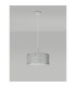 Baymont Polished Chrome 3 Light E27 Single Pendant With 40cm x 18cm Silver Leaf Shade-12