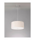 Baymont Polished Chrome 3 Light E27 Single Pendant With 40cm x 18cm Dual Faux Silk Shade Nude Beige/Moonlight-14