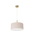 Baymont Antique Brass 3 Light E27 Single Pendant With 40cm x 18cm Dual Faux Silk Shade Nude Beige/Moonlight-5