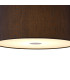 Baymont Antique Brass 3 Light E27 Single Pendant With 40cm x 18cm Faux Silk Shade, Black/White Laminate