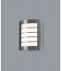 Flush Wall Lamp 216mm x 178mm with Rectangular Slot Cover, 14W LED IP44, 4000K, Stainless Steel , Frosted Polycarbonate Diffuser
