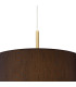 Baymont Antique Brass 3 Light E27 Single Pendant With 40cm x 18cm Faux Silk Shade, Black/White Laminate