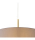 Baymont Antique Brass 3 Light E27 Single Pendant With 40cm x 18cm Faux Silk Shade, Grey/White Laminate