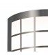 Flush Wall Lamp 216mm x 178mm with Square Grid Cover, 14W LED IP44, 4000K, Stainless Steel , Frosted Polycarbonate Diffuser - 4