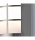 Flush Wall Lamp 216mm x 178mm with Square Grid Cover, 14W LED IP44, 4000K, Stainless Steel , Frosted Polycarbonate Diffuser - 6