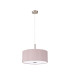 Baymont Satin Nickel 3 Light E27 Single Pendant With 40cm x 18cm Dual Faux Silk Shade Taupe/Halo Gold-5