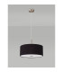 Baymont Satin Nickel 3 Light E27 Single Pendant With 40cm x 18cm Dual Faux Silk Shade Midnight Black/Green Olive-14