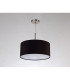 Baymont Satin Nickel 3 Light E27 Single Pendant With 40cm x 18cm Dual Faux Silk Shade Black/Green Olive-14