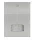 Baymont Polished Chrome 3 Light E27 Single Pendant With 40cm x 18cm Silver Leaf Shade-14