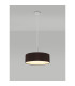Baymont Polished Chrome 3 Light E27 Single Pendant With 45cm x 15cm Faux Silk Shade Black-2