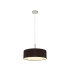Baymont Polished Chrome 3 Light E27 Single Pendant With 45cm x 15cm Faux Silk Shade Black-4