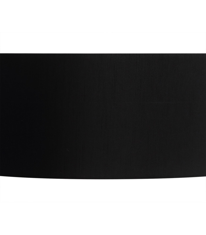 Baymont Satin Nickel 3 Light E27 Single Pendant With 45cm x 15cm Faux Silk Shade Black-9