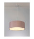 Baymont Polished Chrome 3 Light E27 Single Pendant With 50cm x 20cm Dual Faux Silk Shade Taupe/Halo Gold-2