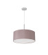 Baymont Polished Chrome 3 Light E27 Single Pendant With 50cm x 20cm Dual Faux Silk Shade Taupe/Halo Gold-5