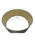 Baymont Polished Chrome 3 Light E27 Single Pendant With 50cm x 20cm Dual Faux Silk Shade Taupe/Halo Gold-9