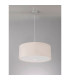 Baymont Polished Chrome 3 Light E27 Single Pendant With 50cm x 20cm Dual Faux Silk Shade Nude Beige/Moonlight-14