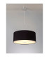 Baymont Polished Chrome 3 Light E27 Single Pendant With 50cm x 20cm Dual Faux Silk Shade Black/Green Olive-2