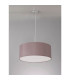 Baymont Polished Chrome 3 Light E27 Single Pendant With 50cm x 20cm Dual Faux Silk Shade Taupe/Halo Gold-14