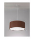 Baymont Polished Chrome 3 Light E27 Single Pendant With 50cm x 20cm Dual Faux Silk Shade Cocoa/Grecian Bronze-14