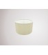 Round Cylinder, 300 x 170mm Faux Silk Fabric Shade, Ivory Pearl, White Laminate - 2