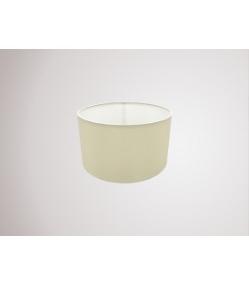 Round Cylinder, 300 x 170mm Faux Silk Fabric Shade, Ivory Pearl, White Laminate - 2