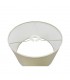 Round Cylinder, 300 x 170mm Faux Silk Fabric Shade, Ivory Pearl, White Laminate - 4