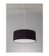 Baymont Polished Chrome 3 Light E27 Single Pendant With 50cm x 20cm Dual Faux Silk Shade Black/Green Olive-14