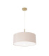 Baymont Antique Brass 3 Light E27 Single Pendant With 50cm x 20cm Dual Faux Silk Shade Nude Beige/Moonlight-5