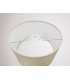 Round Cylinder, 300 x 170mm Faux Silk Fabric Shade, Ivory Pearl, White Laminate - 8