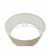 Round Cylinder, 400 x 180mm Faux Silk Fabric Shade, Ivory Pearl, White Laminate - 4