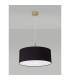 Baymont Antique Brass 3 Light E27 Single Pendant With 50cm x 20cm Dual Faux Silk Shade Black/Green Olive-14