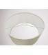Round Cylinder, 400 x 180mm Faux Silk Fabric Shade, Ivory Pearl, White Laminate - 8