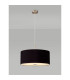 Baymont Satin Nickel 3 Light E27 Single Pendant With 50cm x 20cm Dual Faux Silk Shade Midnight Black/Green Olive-2